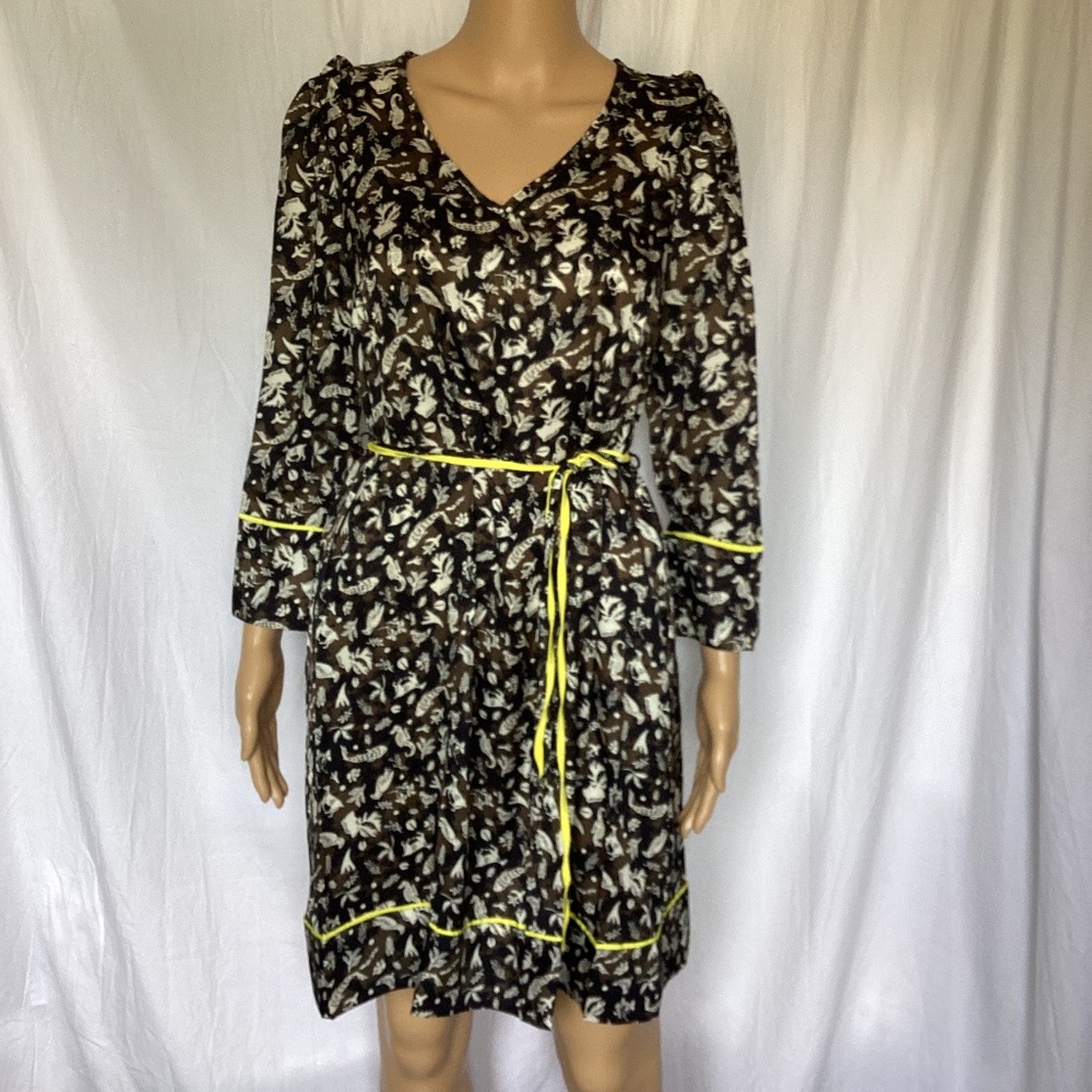 Cotelac Animal Print Dress  mythical creatures Brown O